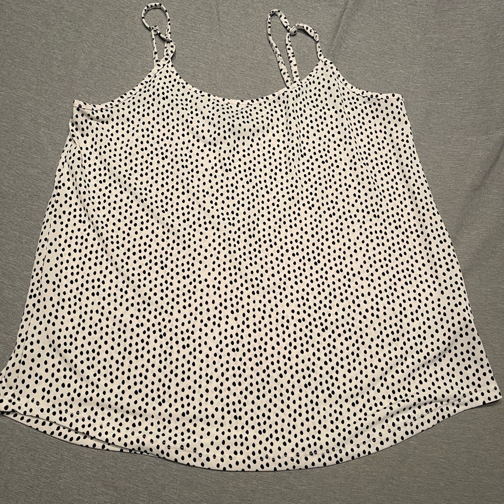 The Limited Black and White Polka Dot Camisole